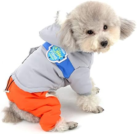 Ranphy impermeabil câine Snowsuit General Fleece căptușite Salopeta catelus iarna Hoodied haina cald Doggie Outfit Chihuahua