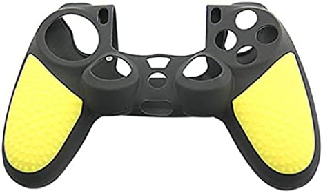 Elton New Silicon Case pentru controler PS4 galben+negru cu geantă PP