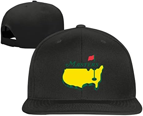 Turneu de masterat Augusta Golf Național Unisex Baseball Cap Adulți Adulți Capace tipărite pălării Reglabile Drept Brim Brim Black One Size