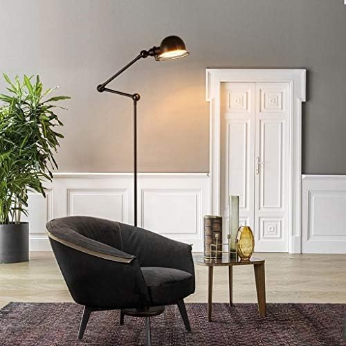 Lampa standard de podea standard Loft Faroasă din fier forjat iluminat pentru design pentru dormitor/living/studiu