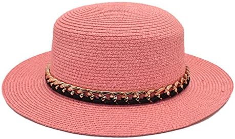 Pălărie cu găleată pentru femei pălărie de paie de protecție solară de vară pălării de soare casual la soare larg, se rostogolește