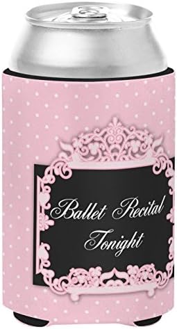 Caroline's Treasures BB5152CC Ballerina Ballet Recital în această seară Can sau Bottle Hugger, Can Mânecă Hugger Mașină Băutură lavabilă cu mânecă Hugger izolator pliabilă