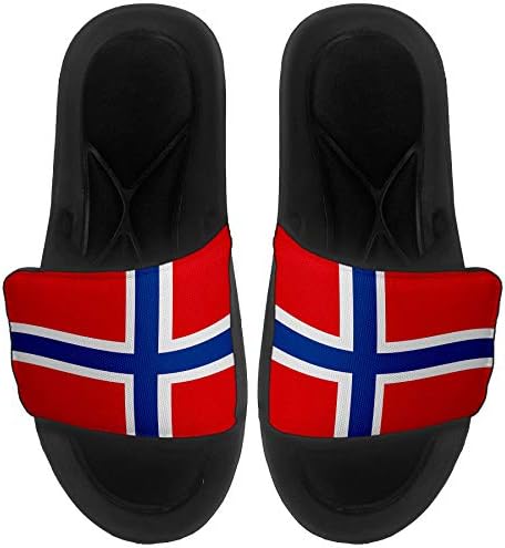 Sandale/diapozitive pentru diapozitive/diapozitive pentru bărbați, femei și tinerețe - steagul Norvegiei - steagul Norvegiei