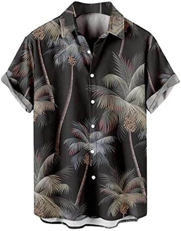 Tricouri tricouri de vară pentru bărbați pentru bărbați Primăvara și vara cu mâneci scurte cu mâneci scurte, cămașă tipărită