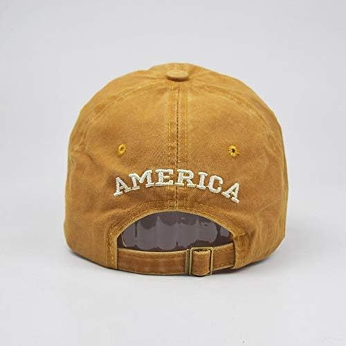 Casual Baseball capace pentru Adult Unsex american Pavilion broderie camionagiu capace spălate Distressed Vintage Tata Pălării