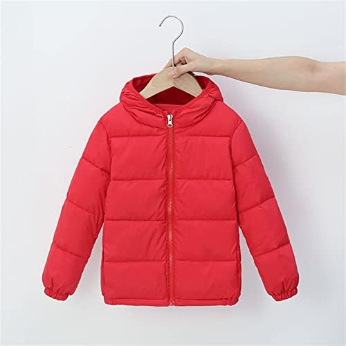 Copii pentru copii pentru copii pentru copii jacheta caldă de iarnă haine solide cu glugă în jos, umplut băieți pentru copii