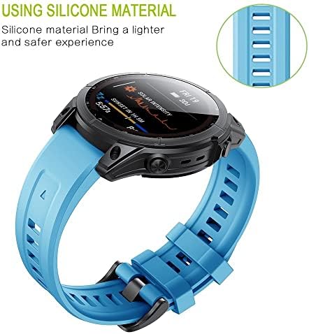 SAWIDEE 22 26mm curele de veghe din silicon pentru Garmin Fenix ​​6x 6 Pro 7x 7 5 5x 3 3HR 945 Smartwatch Brățară cu versiune rapidă