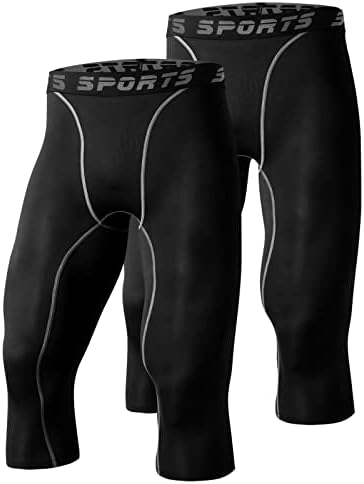 Tesuwel 1 sau 2 pachet pantaloni de compresie bărbați răcoriți baschet uscat antrenament atletic de alergare colanți pentru bărbați jambiere sportive pentru sală