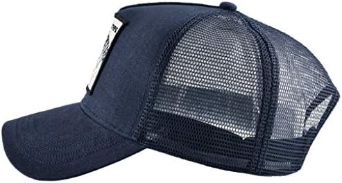Unisex Animal Mesh Trucker Hat Snapback Square Patch Baseball Caps
