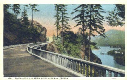 Autostrada Râului Columbia, carte poștală din Oregon