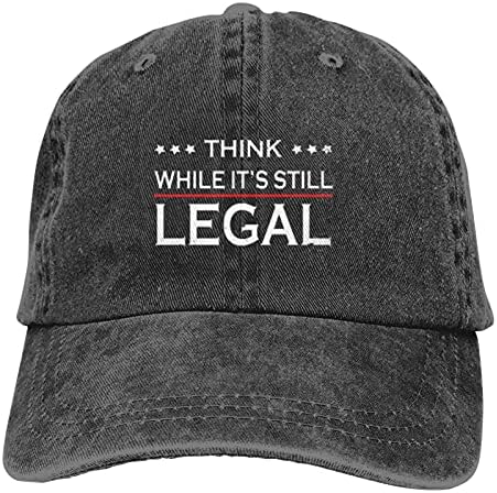 Gândiți -vă în timp ce este încă un capac legal pentru adulți, reglabil pentru adulți, Casquette Denim Cap pălărie pentru exterior