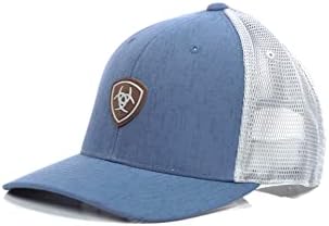 ARIAT MEN'S BLUE BLUE SNAPBACK FLEXFIT 110 CAP SHIELD SHIELD SHIELD CAP