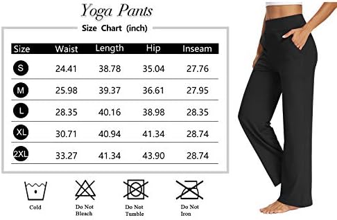 Sarin Mathews Femei de yoga pulover bootcut liber confortabil lounge pantaloni cu picioare largi antrenament joggers pantaloni cu buzunare