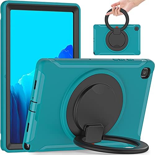 Tablet PC Case Bag Mâneci Copertă pentru copii pentru Samsung Galaxy Tab A7 10.4 T500 - Mâner rotativ cu șoc cu carcasă rezistentă la copii, tabletă de protecție rezistentă la stand