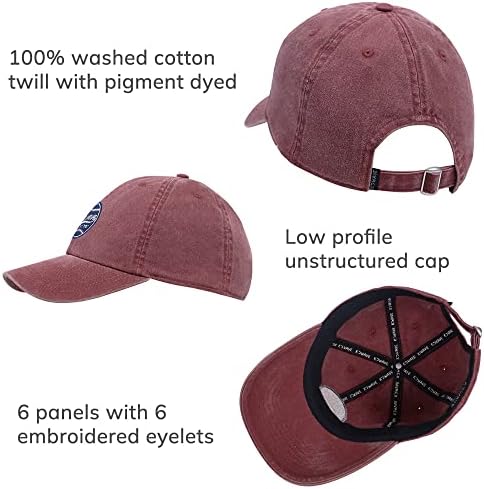 Kdwave Vintage Baseball Cap pentru femei bărbați spălat bumbac nestructurate pălărie brodate coada de cal reglabil Low Profile Tata Pălării