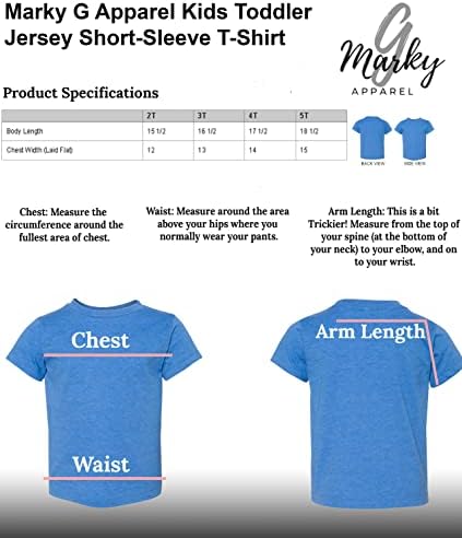 Marky G Apparel Copii Toddler Jersey Cu Mânecă Scurtă T-Shirt-2 Pack