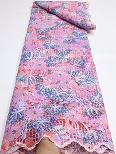 Wxbdd Sequin brodate dantelă tesatura aplicatiile Mesh țesături pentru rochie de partid