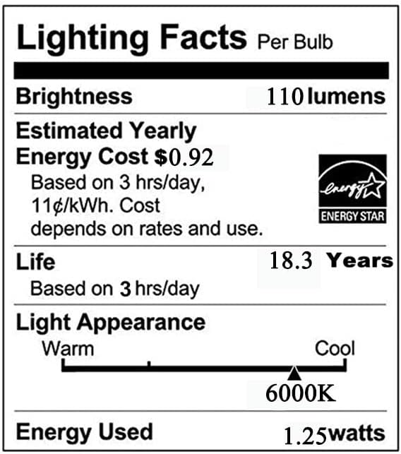 G4 led becuri lumina zilei Alb 6000K 12V JC Bi-Pin de bază, 1.25 W echivalent cu 12.5 W Bec cu Halogen Non-Dimmable pentru peisaj de iluminat, AC / DC12V, G4 Bi-pin de bază, nu pâlpâire, 8 Pack