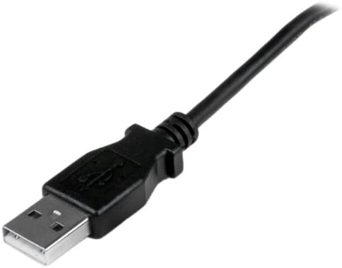 StarTech.com 1m cablu Micro USB cablu-A la unghi Micro B-up unghi Micro Usb cablu-1x USB A, 1x USB Micro B-Negru