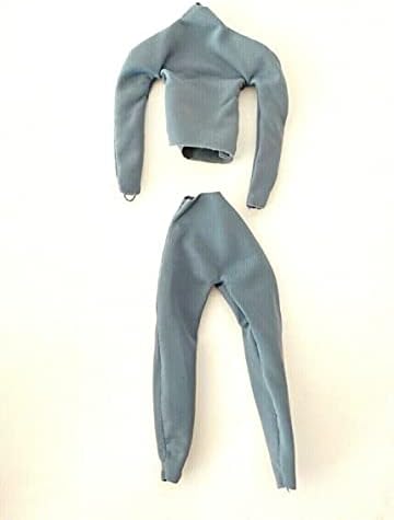 FIGLot 1/12 scară miniatură Gri corp costum pentru Mezco Mixmax corp subțire