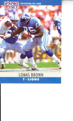 1990 Pro Set 98 Lomas Brown Carte De Fotbal
