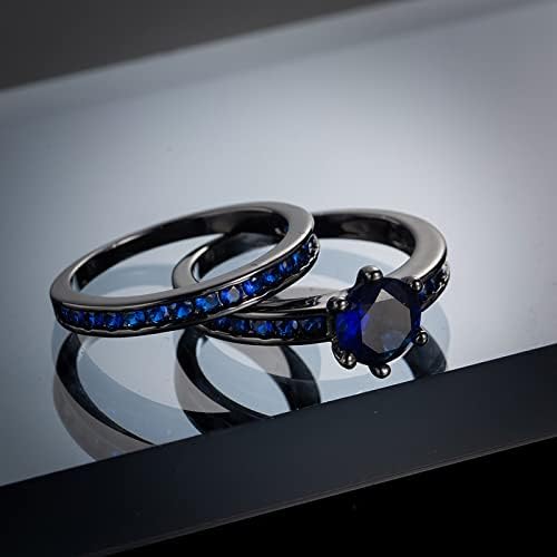 2023 inel luminos Rotund Bijuterii din piatră albastră Bijuterii de modă inel logodit pentru femei Inel reglabil drăguț dinozaur