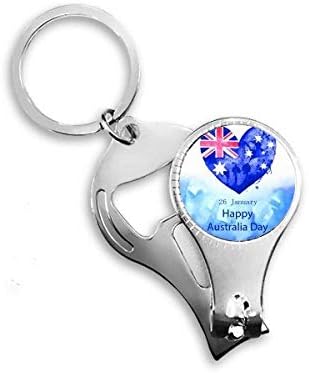 Australia Happy Day Form Flag Flag Nipper Nipper Ring Key Lanț Deschizor sticle Clipper