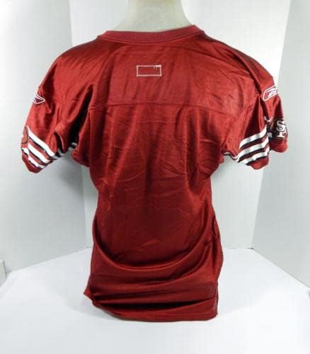 2004 San Francisco 49ers Blank Game Emis Red Jersey 42 DP34705 - Joc NFL nesemnat folosit Jerseys