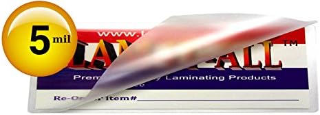 Pungi de laminare de marcaj extrem de mari 5 mil. 2-3/8 x 9 mâneci laminatoare Qty 100 de Lam-It-All