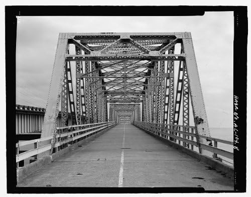 HistoricalFindings Foto: Tensaw River Lift Bridge, SUA Autostrada 90, Mobile, Mobile County, Alabama, AL, Haer, 7