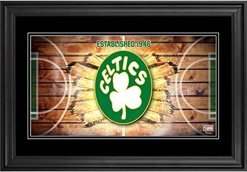 Boston Celtics încadrat 10 x 18 Classics Hardwood Classics Panoramic Fotoramic - NBA Team Plaques and Collages