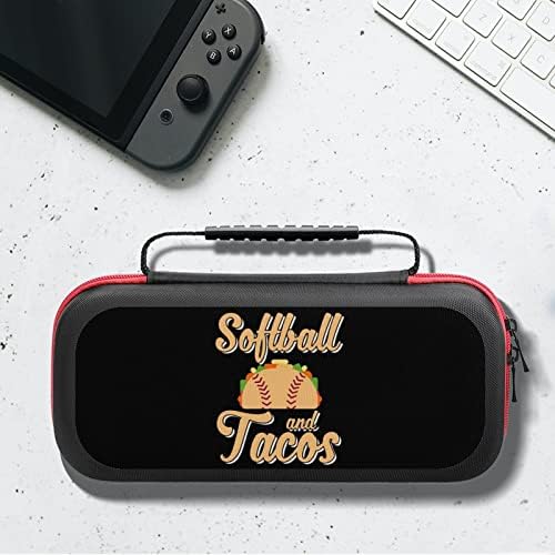 Softball Tacos care transportă carcasă pentru Switch Lite Portable Travel Storage Storage pentru jocuri de accesorii