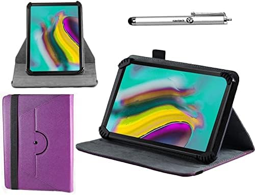 Carcasă purpurie Navitech cu 360 Stand de rotație și Stylus compatibil cu BlackView Oscal Pad 10 10.1 inch tabletă