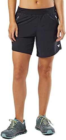 Korsa Embrace 7 Shorts Athletic 2.0 pentru femeile cu buzunare | Lightweight, Umensure Wicking & Brief Liner | Pentru alergare,
