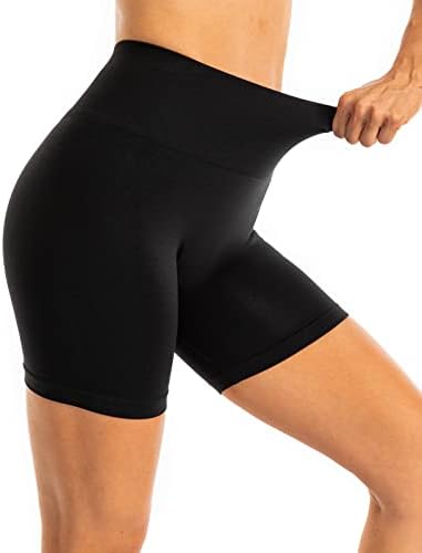 Pantaloni scurți de motociclisti pentru femei Lavento - Scrunch Butt Rising Control de burtă Control Yoga Antrenament