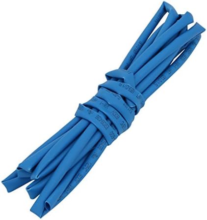 Aexit căldură de echipament electric cu contractare tub 3mm interior dia albastru cu cablu de cablu de sârmă de 2 metri lungime de 2 metri lungime