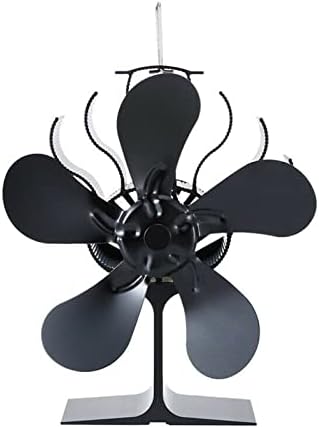 LYNLYN Negru semineu 5-căldură Aragaz ventilator jurnal arzător liniștită de uz casnic semineu ventilator eficient de distribuție