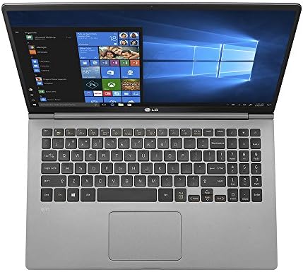 Laptop LG gram subțire și ușor - afișaj IPS Full HD de 15,6, Intel Core i5 , 8 GB RAM, 256 GB SSD, tastatură iluminată din spate - argintiu închis-15z980-U. Aas5u1