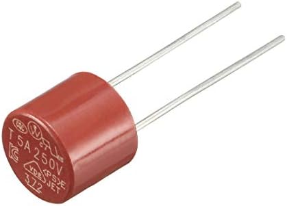 UXCELL 10pcs DIP CILINDRU MONTAT MINATATURA SLOLING SLOW Slow Micro Fuse T5A 5A 250V Red