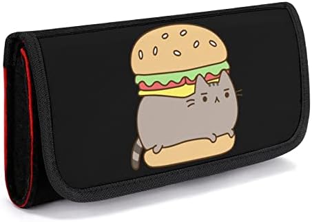 Hamburger de pisică amuzant pentru a transporta un comutator portabil pentru consolă de depozitare a consolei cu accesorii