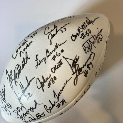 1968 New York Jets Super Bowl Champs Echipa a semnat Wilson Football JSA COA - fotbal autografat