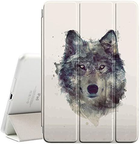 Graphic4You Wolf Animal Design Ultra Slim Case Smart Cover Stand [cu funcție de somn/trezire] pentru Apple iPad Mini 4