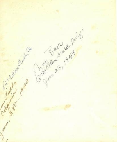 1943 Max Baer a semnat 8x10 Fotografie înscrisă partenerului său sparring JSA LOA - Fotografii de box autografate