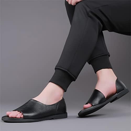 Xmtxzym bărbați sandale sandale pentru bărbați de vară pantofi de vacanță pentru bărbați fără alunecare neagră