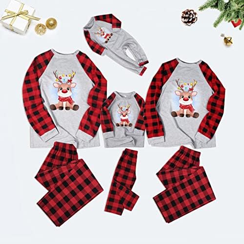 Diyago Nightmare Before Christmas PJ, asortat tricou cu mânecă lungă și pantaloni Familia PJ Set de îmbrăcăminte de noapte
