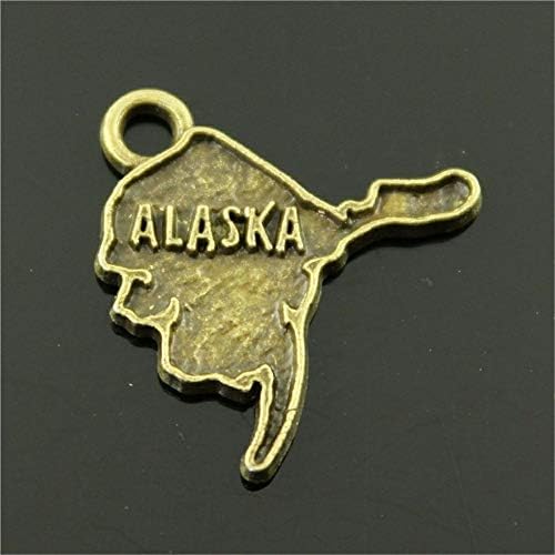 Newme 40pcs Alaska Charms pandantiv pentru DIY bijuterii en-gros Crafting brățară și colier de luare