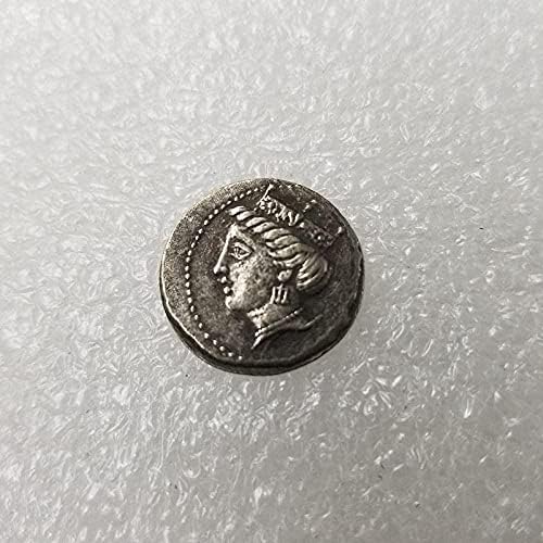 Mesaje de artizanat antic monedă grecească din cupru argintiu argint în suferință argint rotund monedă 43