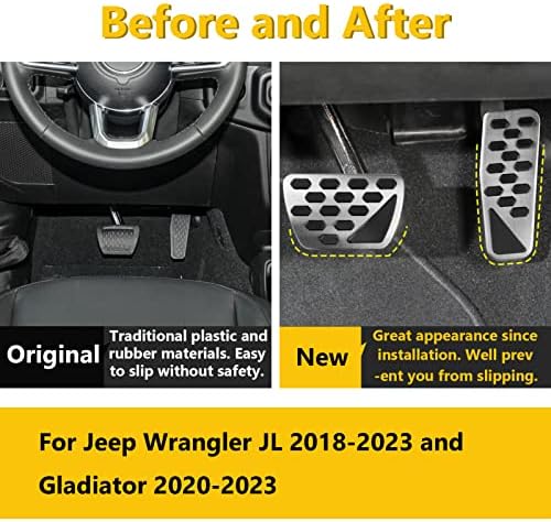 TTCR-II compatibil cu Jeep Wrangler JL PEDAL PEDERS 2018-2023, pentru Gladiator JT 2020-2021 Pedale automate, 2 PC-uri pentru