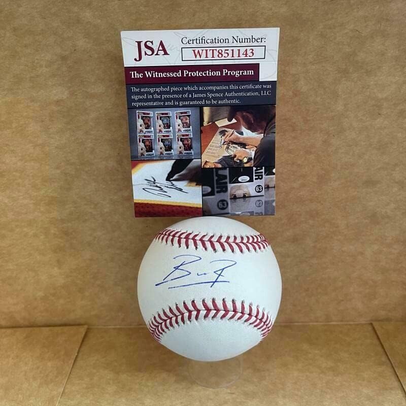 Brayan Rocchio Cleveland Indienii au semnat autografat M.L. Martor JSA de baseball - baseball -uri autografate