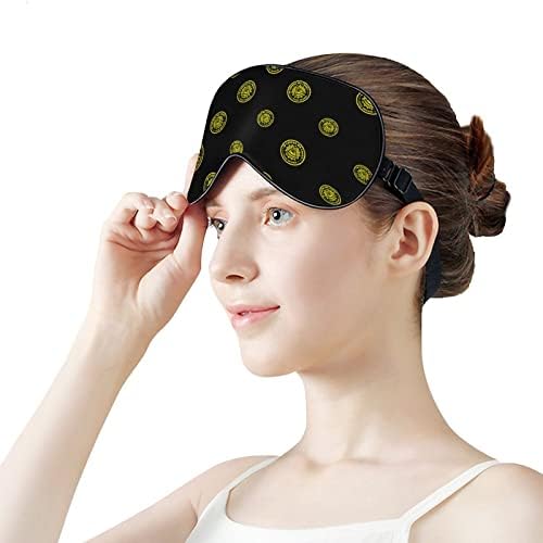 Pizza Brigada Sleeping Blind Blind Mask Cute Shade Shade Cover cu curea reglabilă pentru femei pentru bărbați noaptea
